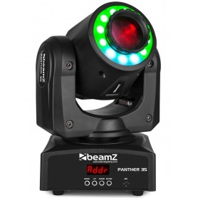 BEAMZ Panther 35 Led Spot Moving Head with Led Ring
