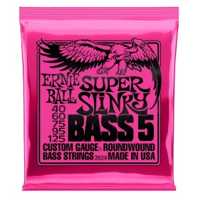 ERNIE BALL 2824 Super Slinky Nickel Wound 5-Strings Bass 40-125