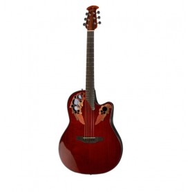 OVATION CE44-RR Celebrity Elite High-Gloss Ruby Red