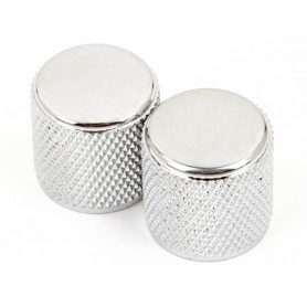 FENDER Telecaster/Precision Bass Knobs Knurled Chrome (2)