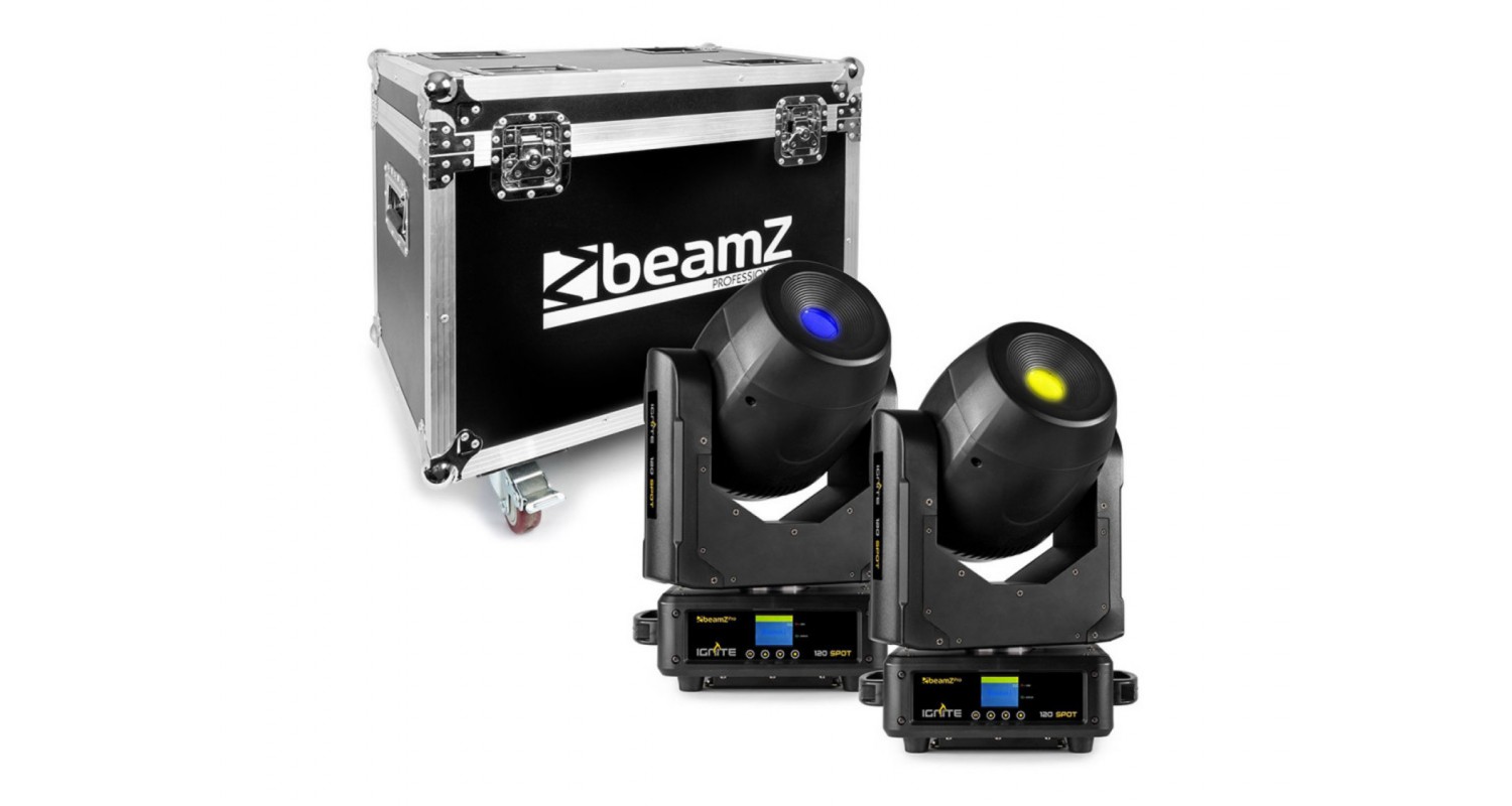 SAGITTER SCLBEAM7RKIT Kit 2 Teste Mobili con Flight Case