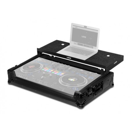 UDG Ultimate Flight Case Pioneer DDJ-REV7 Black Plus (Shelf + Wheels) (U91077BL)